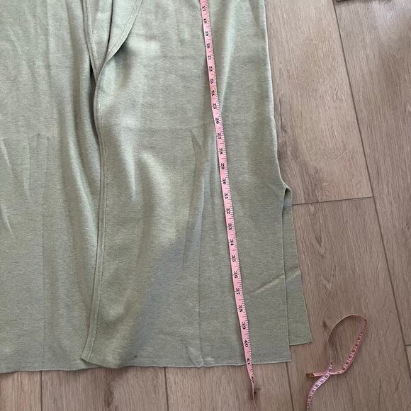 Lillusory Women’s Green Long Cardigan Sweater Size L - Picture 8 of 8